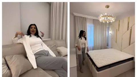 Cum arată apartamentul din Pipera al Andreei Tonciu. Mobila din dormitorul matrimonial a costat 10.000 de euro
