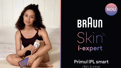 Braun lansează primul sistem IPL din lume care învață pe măsură ce-l folosești și se adaptează la pielea dumneavoastră. Cu o tehnologie inovatoare bazată pe inteligență artificială care va revoluționa regimul de beauty și vă va oferi un an întreg de piele fină*