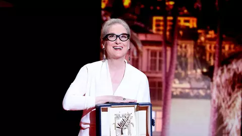 Meryl Streep a plâns când a primit trofeul onorific Palme d'Or la Cannes 2024