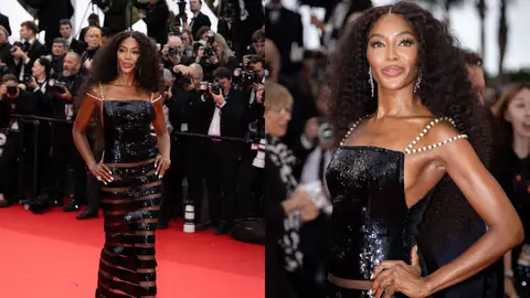 Naomi Campbell a îmbrăcat la Cannes 2024 o rochie în care a defilat și acum 28 de ani. Are o siluetă de invidiat