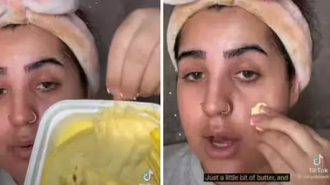 O TikTok-eriță recomandă untul ca bază de machiaj