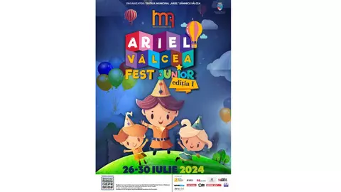 Festivalul Ariel Vâlcea Fest Junior ediția I aduce magia teatrului în viețile copiilor, între 26 și 30 iulie 2024!