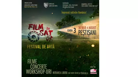 Film în Sat, festivalul de artă din mediul rural, se întoarce acasă la Peștișani, între 30 iulie și 4 august