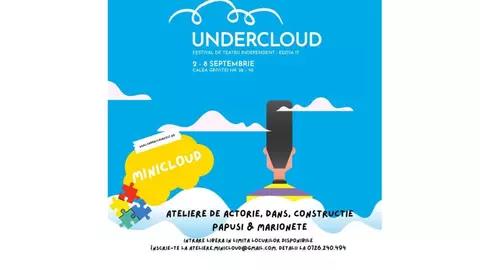 Educație timpurie în domeniul artelor spectacolului la MINICLOUD, în cadrul Festivalului de Teatru Independent UNDERCLOUD 2024