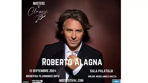 Roberto Alagna va concerta la Sala Palatului