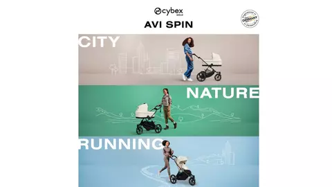 AVI SPIN este noul cărucior CYBEX, potrivit pentru oraș, natură, alergare