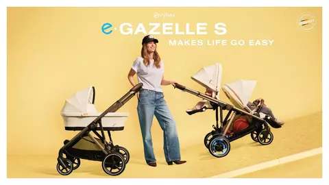 Căruciorul e-GAZELLE S de la Cybex face viața mai ușoară pentru părinți
