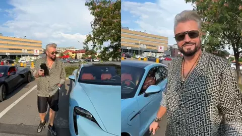 Cât costă mașina electrică cu care a apărut Cătălin Botezatu în București. În garajul lui are mai mulți bolizi de lux