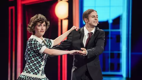Ștefan Bănică și Stela Popescu, imitați de doi actori cunoscuți la „iUmor”. Delia: „Doamne, ce frumusețe de moment ați avut! Superb”