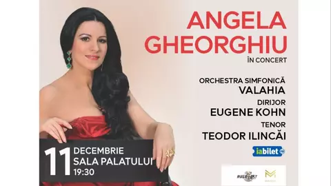 Angela Gheorghiu – concert de gală extraordinar la București, pe 11 decembrie