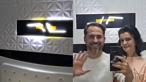 Cum arată dormitorul lui Dinu Maxer și al Magdalenei Chihaia. În cameră au o prețioasă amintire de când s-au logodit