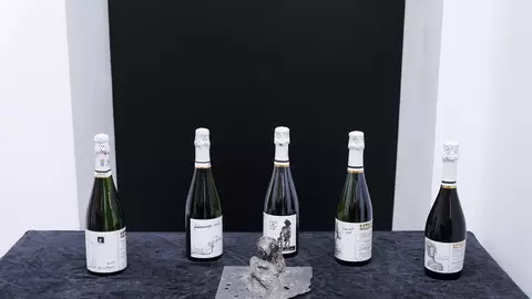 Colecția de Spumante Millesime Cotnari, lansate la Artmark cu etichete semnate de cinci artiști români