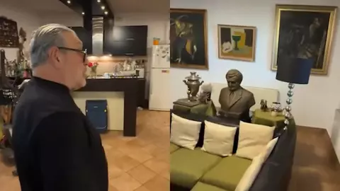 Cum arată casa lui Serghei Mizil în Snagov. A dezvăluit cine e în sculptura impresionantă din sufrageria lui