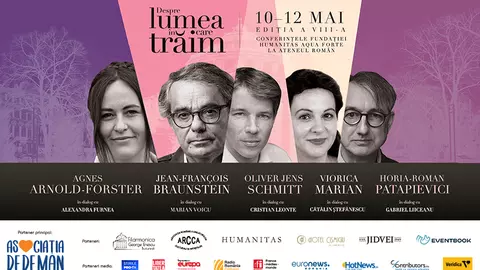 Conferințele „Despre lumea în care trăim“, la Ateneul Român, 10–12 mai – un festival de conferințe și dialoguri culturale și științifice pe teme de actualitate, susținute de specialiști importanți și oameni de cultură de prestigiu