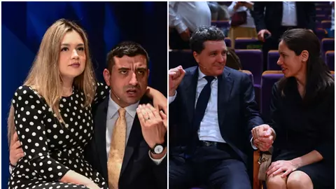 GALERIE FOTO virală, ce nu s-a văzut la TV. Cum i-au susținut pe Nicușor Dan și George Simion, în seara tensionată a dezbaterii, Mirabela și Ilinca. Ce au făcut când credeau că nu-i vede nimeni