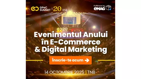 GPeC SUMMIT 14 Octombrie – ziua în care domeniile E-Commerce și Digital Marketing sărbătoresc două decenii împreună cu GPeC