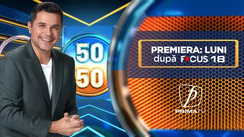 50:50 – Noua emisiune-concurs pentru toată familia, prezentată de Cove la Prima TV