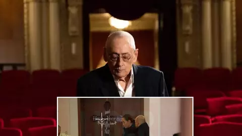 Priveghiul maestrului Horia Moculescu, la Teatrul de Revistă „Constantin Tănase”. Lacrimi, flori albe și tăcere în foaierul transformat în loc de reculegere