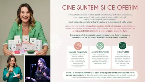 Alătură-te Narcisei Christiansen și  Femi.Eko®! Căutăm brand ambassadori dornici să schimbe percepția despre menstruație și produsele de igienă ECO!