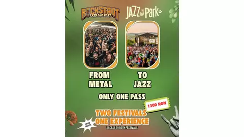De la rock la jazz: Rockstadt Extreme Fest și Jazz in the Park, două lumi muzicale, un singur abonament. 