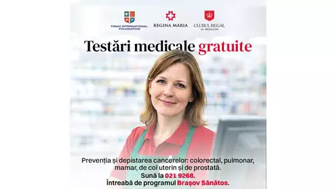 Screening gratuit pentru cinci tipuri de cancer, disponibil pentru locuitorii județului Brașov