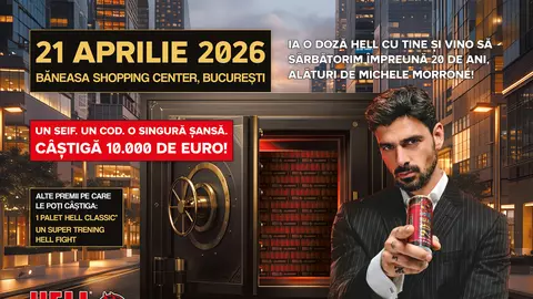 HELL sărbătorește 20 de ani, cu Michele Morrone, la evenimentul aniversar din București