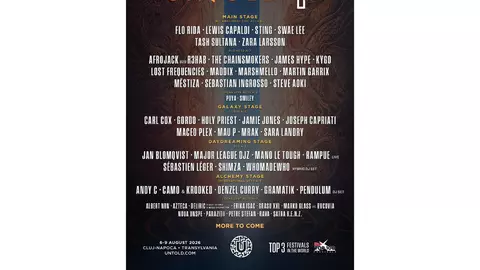 UNTOLD anunță programul pe zile: află când vor urca pe scena festivalului headlinerii Sting, Zara Larsson, Lewis Capaldi, Swae Lee, Flo-Rida, Martin Garrix, Kygo, The Chainsmokers și alții