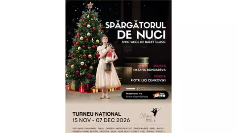 „Spargatorul de Nuci” – un turneu de poveste pentru intreaga familie, aduce magia baletului in intreaga tara (15 noiembrie – 15 decembrie, 2026)