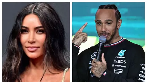 Kim Kardashian a publicat prima imagine oficială cu Lewis Hamilton. Cu cine s-au fotografiat? Gestul făcut de pilot spune multe