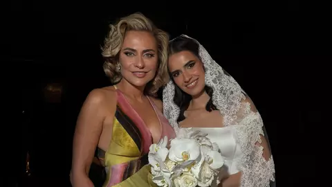 Imagini rare de la nunta Sarei, fiica Adinei Buzatu. Andra și Cătălin Măruță au fost prezenți la eveniment