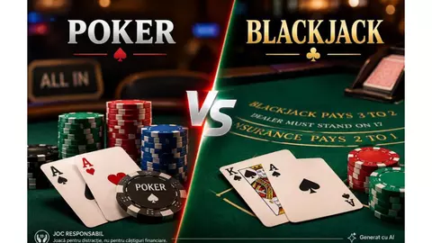 Poker vs Blackjack: diferențe și asemănări între cele mai cunoscute jocuri de cărți