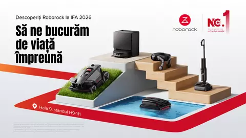 De la living la piscină: Roborock prezintă la IFA 2026 noua generație de soluții inteligente pentru curățenie