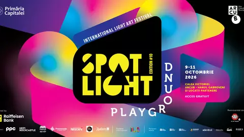Spotlight 2026: 19 instalații, 6 clădiri emblematice transformate prin video mapping, 3 seri de artă și lumină pe Calea Victoriei