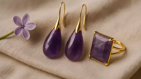 Ametistul, cadoul elegant care nu dă greș: cum alegi piesa potrivită pentru ea