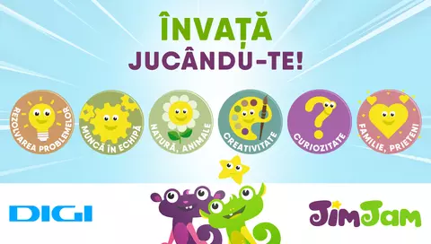 Televiziunea JimJam a introdus un nou sistem de iconițe de învățare, în sprijinul părinților