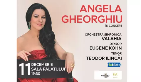 Angela Gheorghiu – concert de gală extraordinar la București, pe 11 decembrie