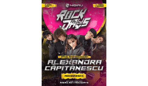 Alexandra Căpitănescu, direct de pe scena Eurovision pe scena ROCK DAYS la NIBIRU