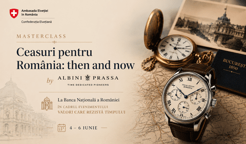 Masterclass Albini Prassa la "Valori care rezistă timpului": povestea ceasurilor create pentru România, spusă chiar în inima BNR