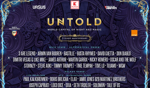 Artiști noi în line-up-ul Untold 2019!