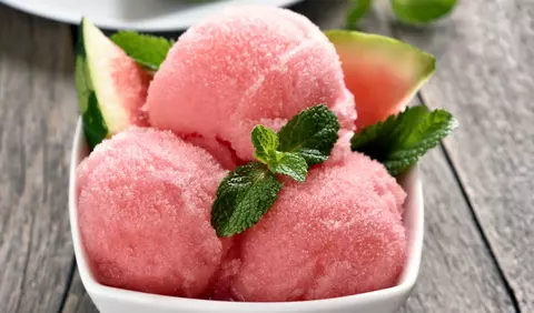 Sorbet de pepene rosu
