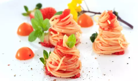 Spaghete cu capsuni