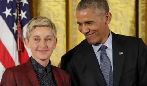 Ellen DeGeneres, medaliata de Barack Obama
