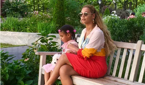 Beyonce si Blue Ivy sunt “gemene” in colajul postat de mama artistei, Tina Knowles