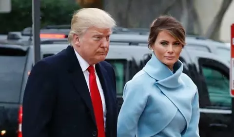 Un moment cu Melania Trump de la ceremonia de investire a lui Donald Trump ajunge viral