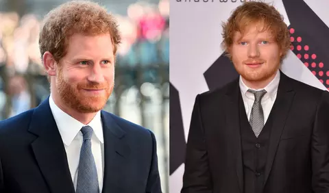 Printul Harry a fost confundat cu Ed Sheeran