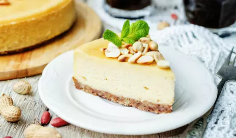 Placinta cu unt de arahide, fara coacere