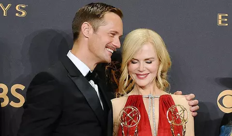 Nicole Kidman, confuza cand explica sarutul cu Alexander Skarsgård de la Premiile Emmy