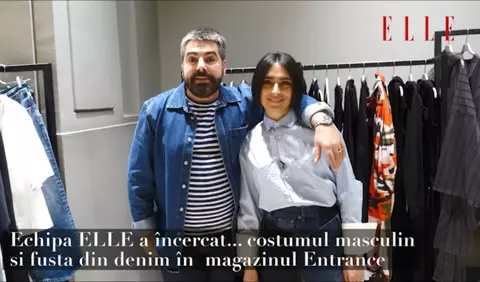 ELLE a încercat… costumul masculin și fusta din denim în magazinul Entrance (VIDEO)