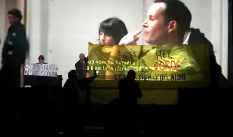 Scandal la Muzeul Țăranului Român. Proiecția filmului 120 de Bătăi pe Minut a fost întreruptă de un grup religios.