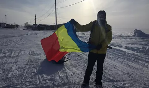 Tiberiu Ușeriu a câştigat pentru a treia oară consecutiv Ultramaratonul Arctic, cel mai greu maraton din lume